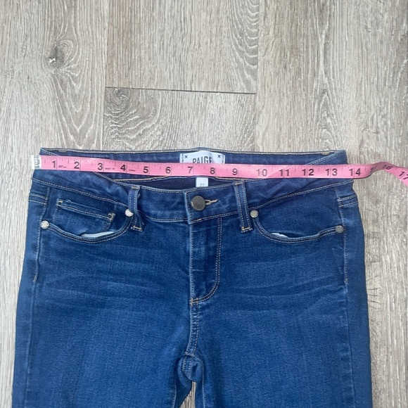 PAIGE Sz 27 Skyline Skinny Dark Wash Jeans denim - Picture 5 of 9